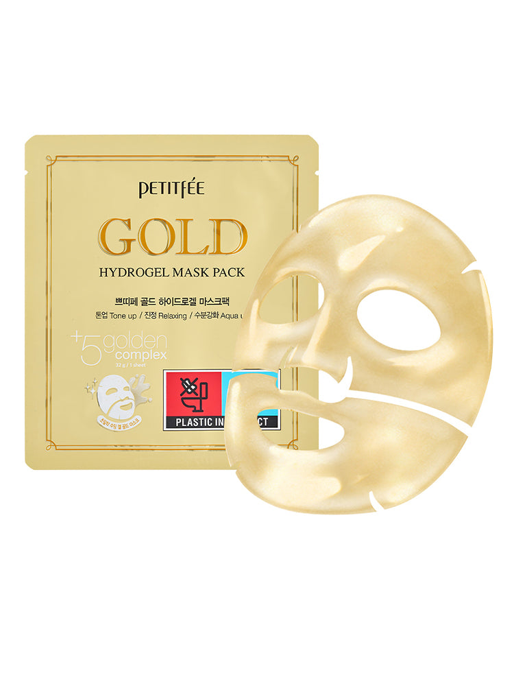 PETITFEE Gold Hydrogel Mask Pack 32g #5pcs
