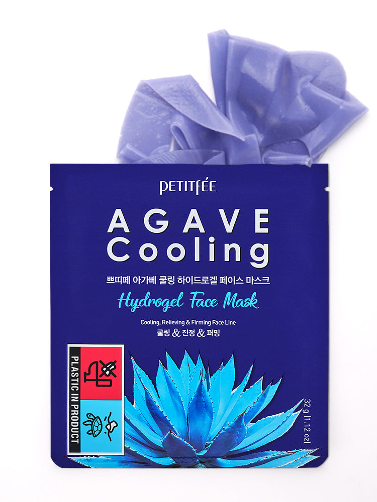 PETITFEE Agave Cooling Hydrogel Face Mask 32g #5pcs