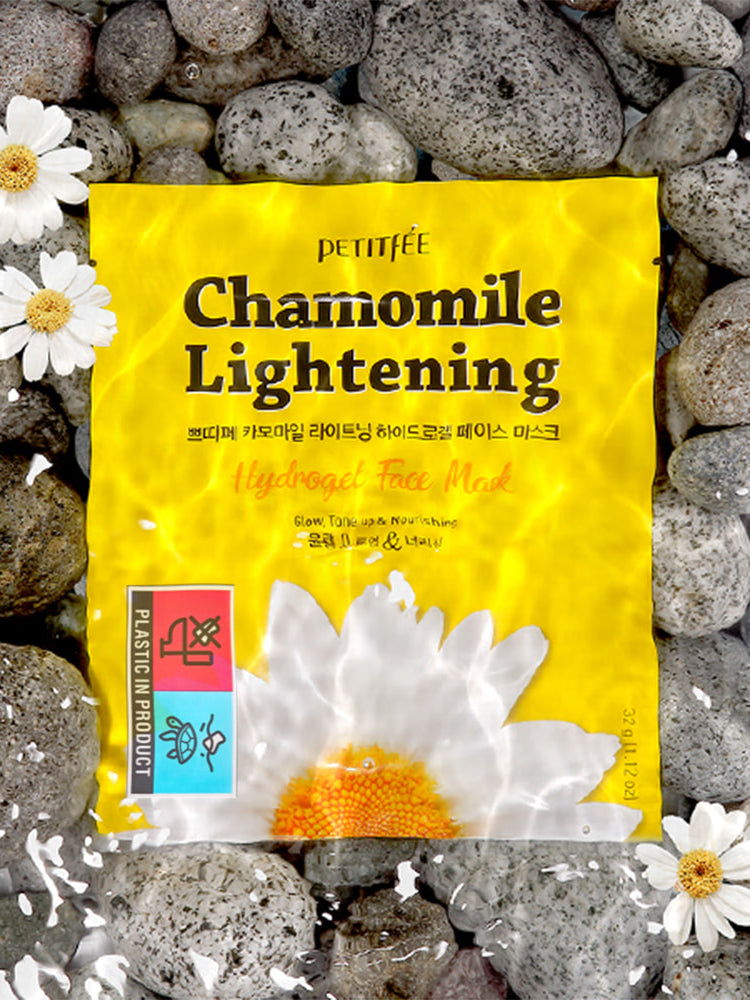 PETITFEE Chamomile Lightening Hydrogel Face Mask 32g #5pcs