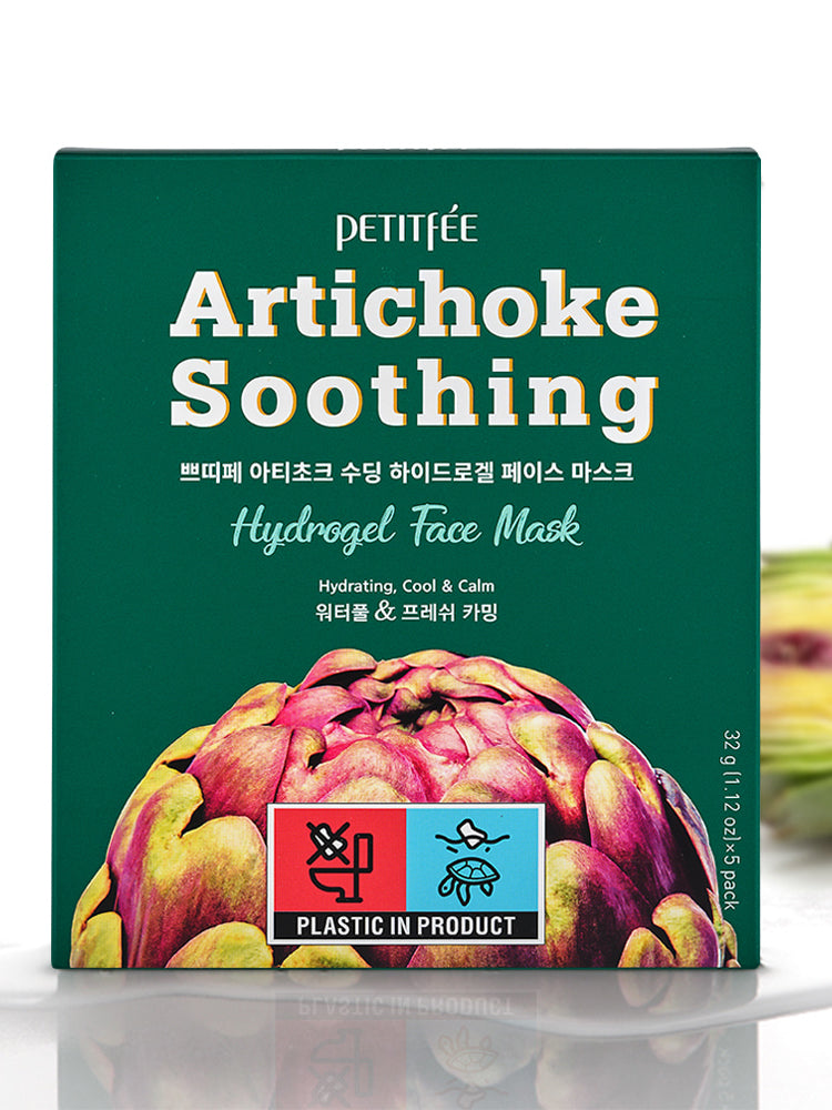 PETITFEE Artichoke Soothing Hydrogel Face Mask 32g #5pcs