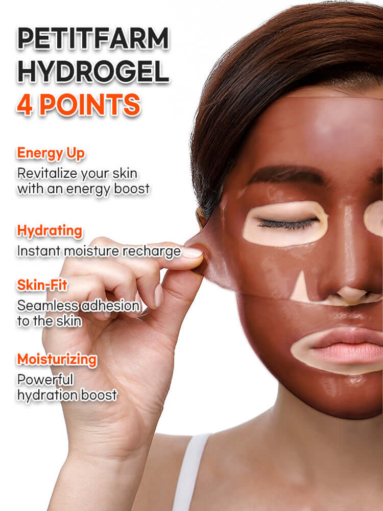 PETITFEE Cacao Energizing Hydrogel Face Mask 32g #1pc