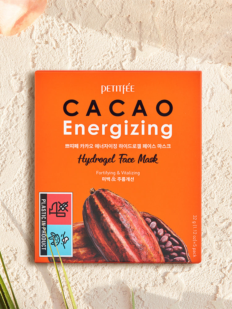 PETITFEE Cacao Energizing Hydrogel Face Mask 32g #5pcs
