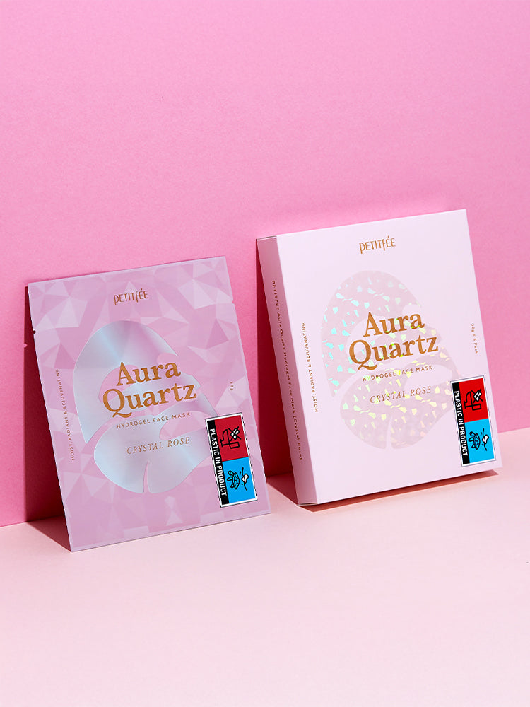 PETITFEE Aura Quartz Hydrogel Face Mask 30g #Crystal Rose 5pcs