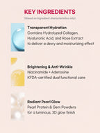 PETITFEE Aura Quartz Hydrogel Face Mask 30g #Crystal Rose 5pcs