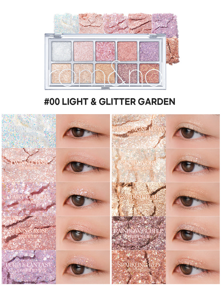 rom&nd Better Than Palette 6g #Secret Garden #00 Light & Glitter Garden