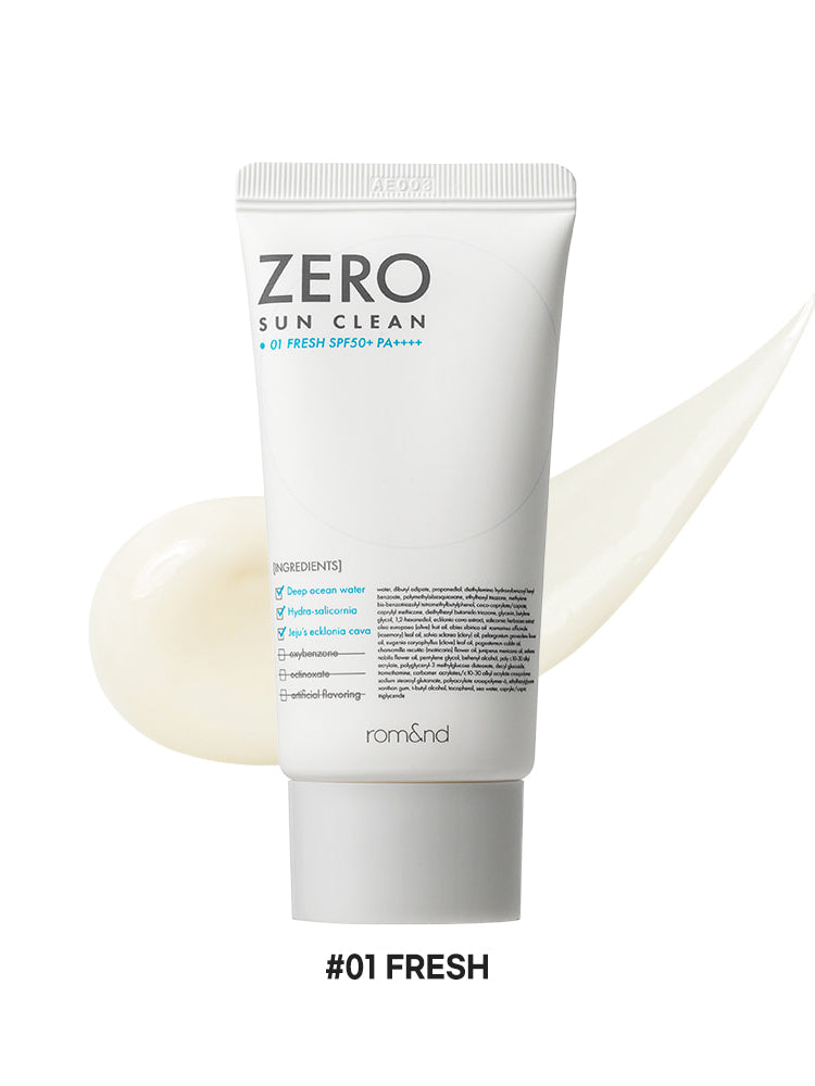 rom&nd Zero Sun Clean 50ml SPF50+/PA++++