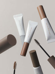 rom&nd Han All Brow Cara products arranged aesthetically, showcasing Korean Cosmetics New Zealand.