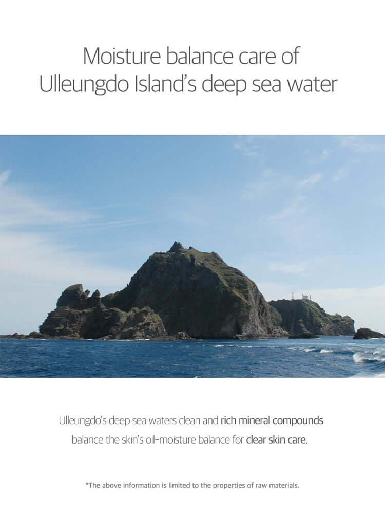 Moisture balance care of Ulleungdo Island's deep sea water for ROUND LAB 1025 Dokdo Cleansing Milk 200ml.