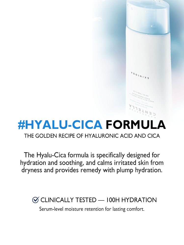 SKIN1004 Madagascar Centella Hyalu-Cica Water-Fit Sun Serum 100ml with hydrating formula for sun protection.