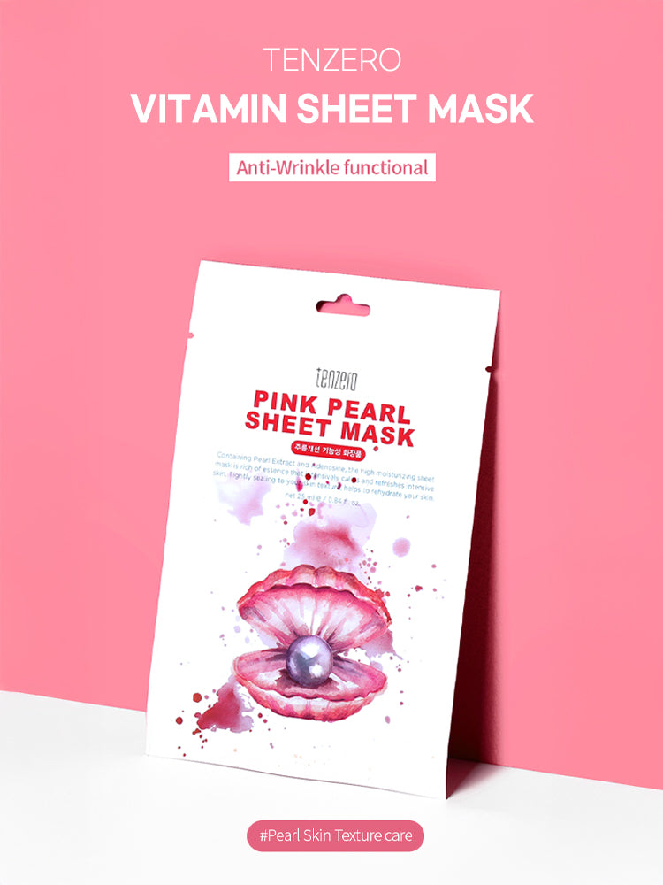 TENZERO Pink Pearl Sheet Mask 25ml