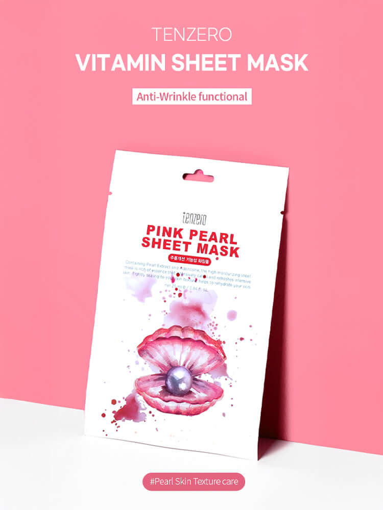 TENZERO Pink Pearl Sheet Mask 25ml #1pc