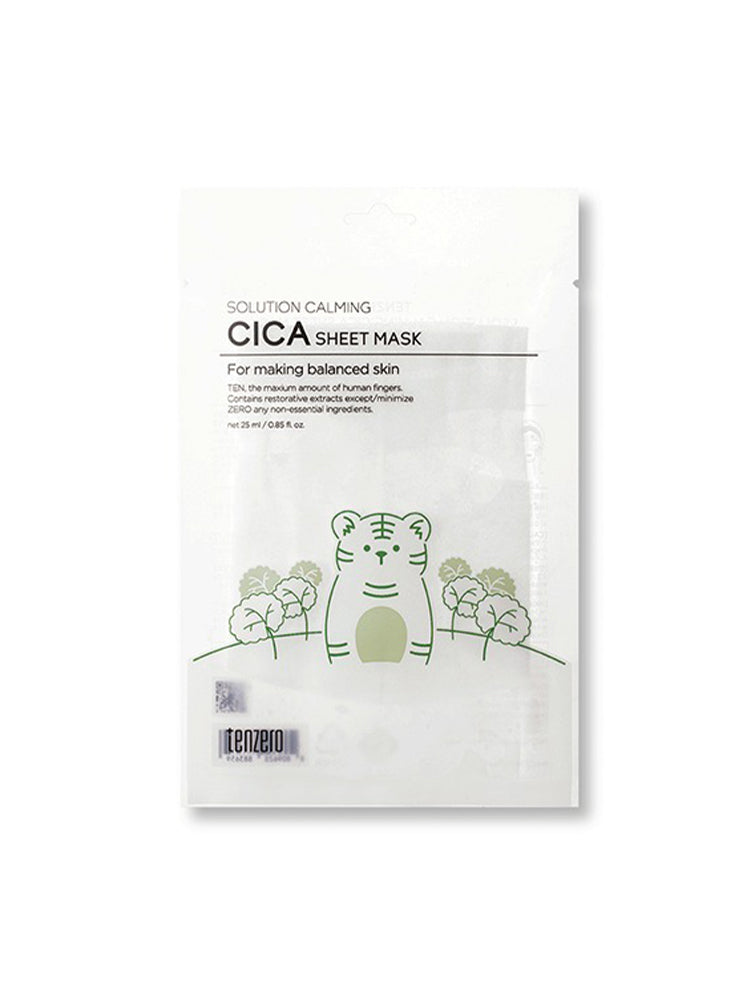 TENZERO Solution Calming Cica Sheet Mask 25ml