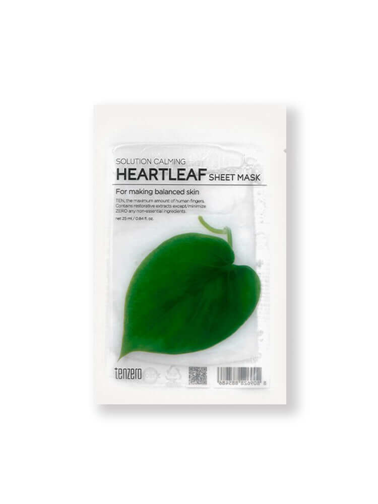 TENZERO Solution Calming Heartleaf Sheet Mask 25ml #1pc