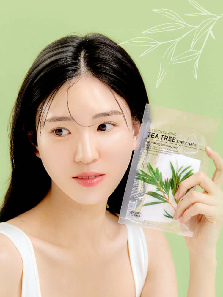 TENZERO Solution Clearing Tea Tree Sheet Mask 25ml #1pc