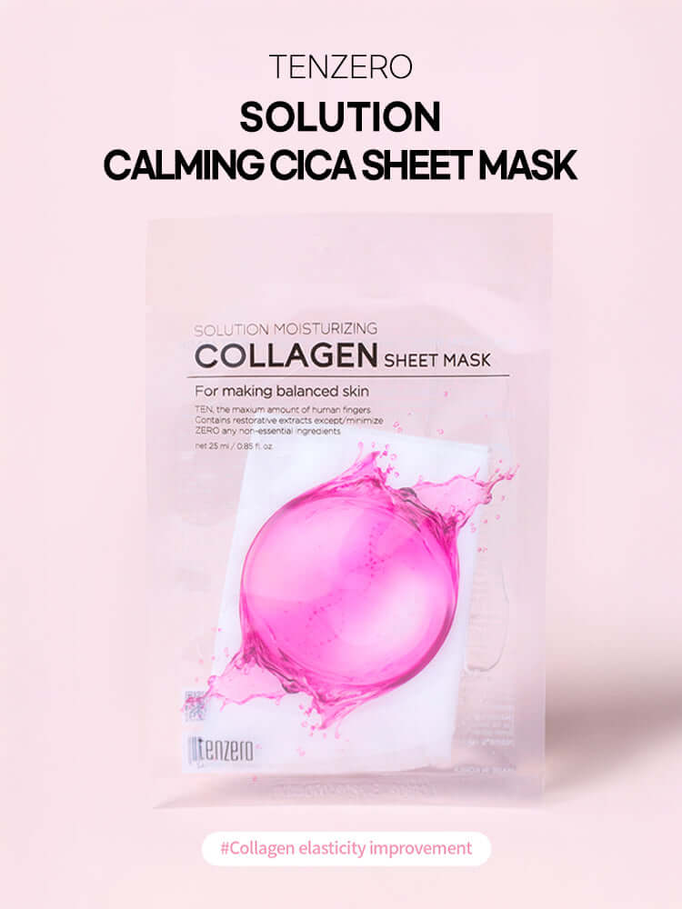 TENZERO Solution Moisturizing Collagen Sheet Mask 25ml #1pc