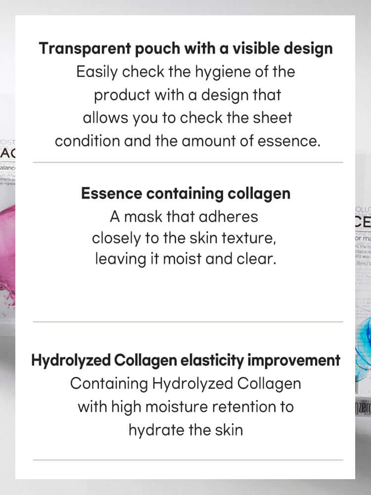 TENZERO Solution Moisturizing Collagen Sheet Mask 25ml #1pc