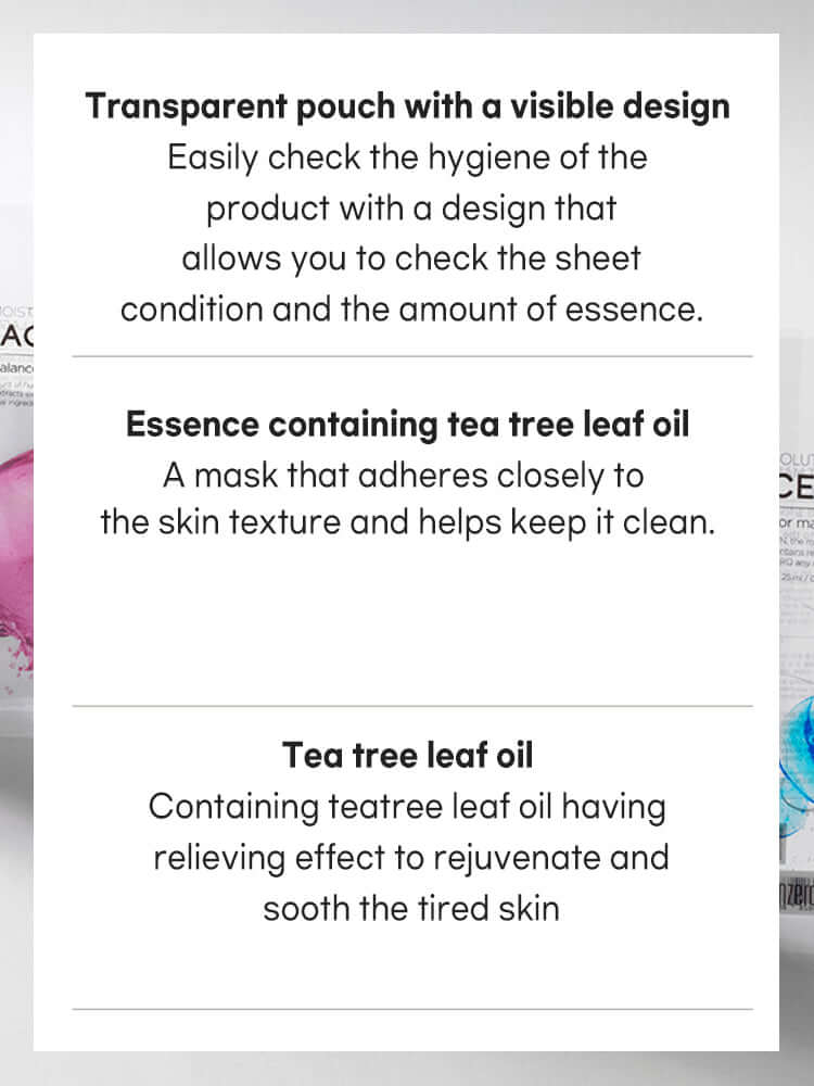 TENZERO Solution Clearing Tea Tree Sheet Mask 25ml #1pc
