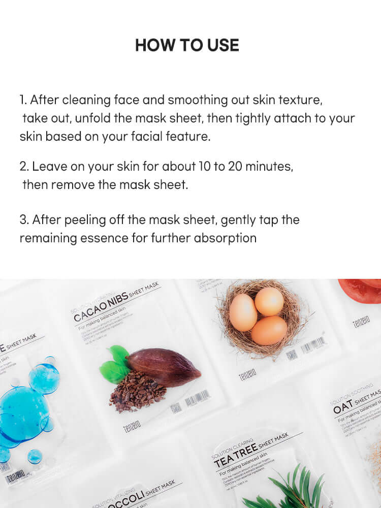 TENZERO Solution Balancing Ceramide Sheet Mask 25ml #1pc