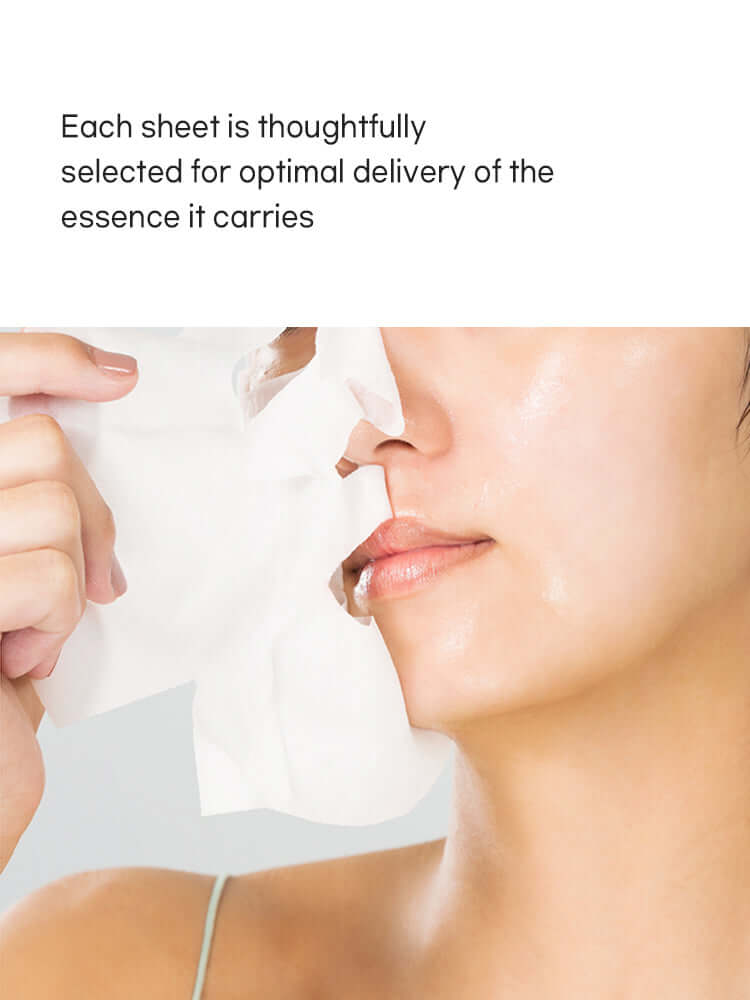 TENZERO Greentea Sheet Mask 25ml showing the optimal essence delivery from a thoughtfully selected sheet.