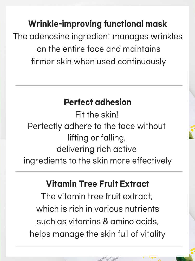 TENZERO Vitamin Sheet Mask 25ml #1pc