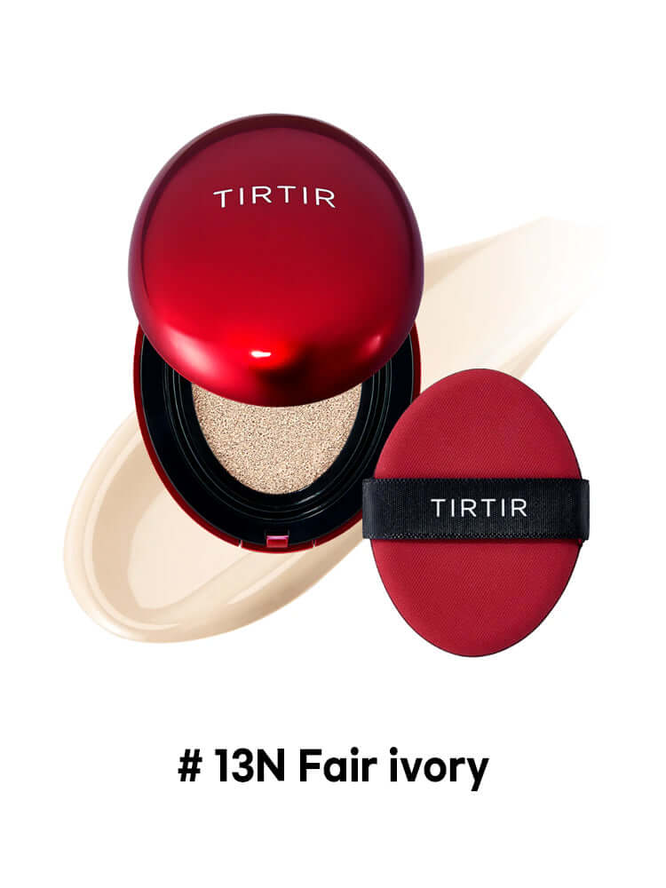 TIRTIR Mask Fit Red Cushion Mini 4.5g in shade # 13N Fair ivory, compact cushion with applicator