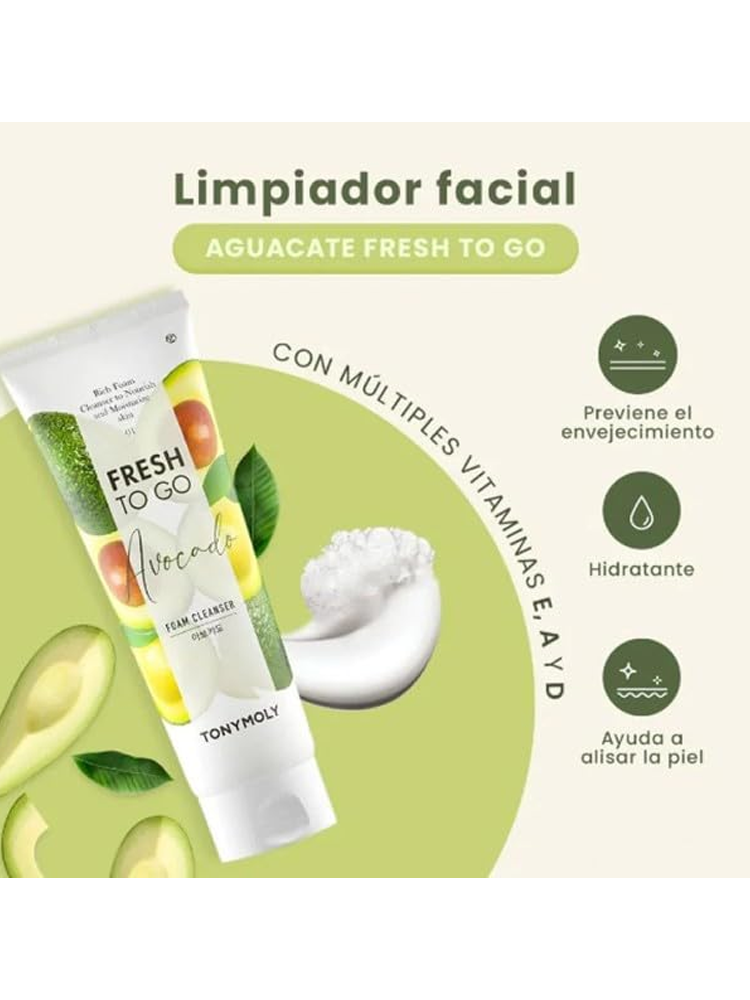 TONYMOLY Fresh To Go Foam Cleanser 170ml #Avocado