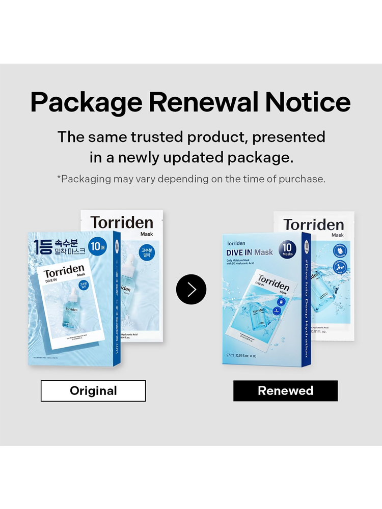 TORRIDEN Dive-In Low Molecule Hyaluronic Acid Maskpack 27ml 1pc