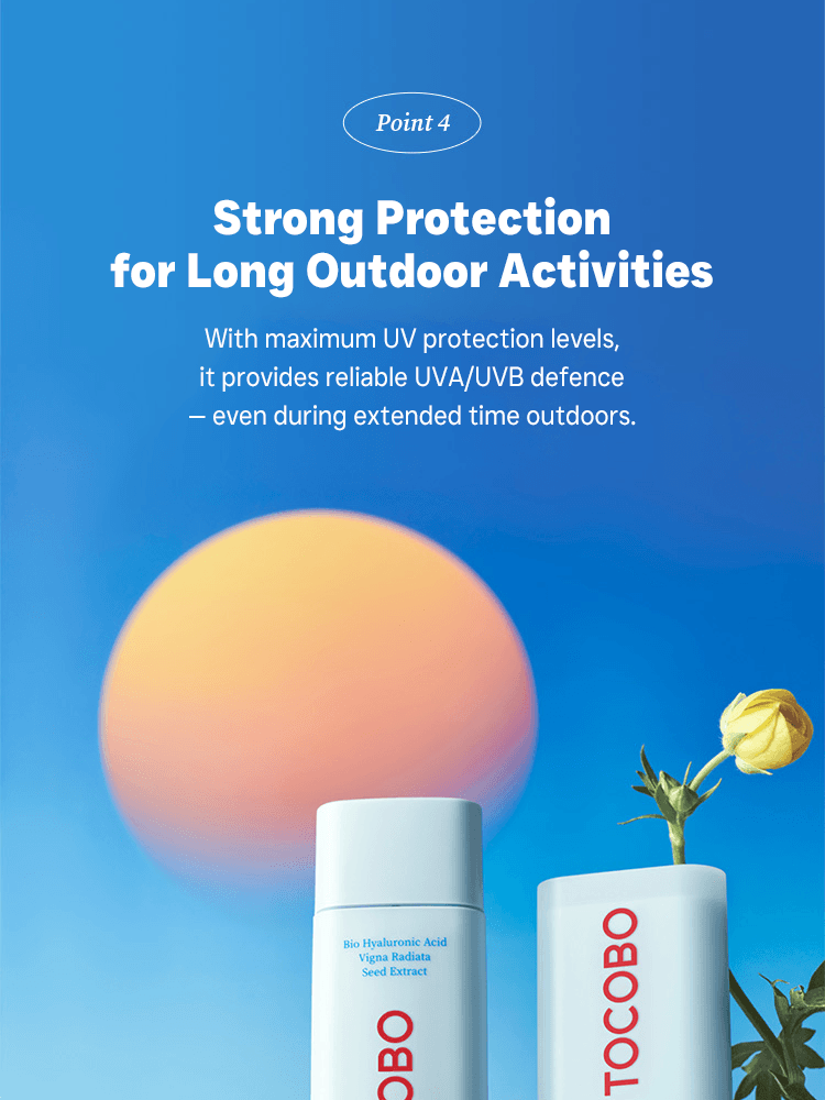 TOCOBO Cotton Soft Sun Stick promoting strong UV protection for outdoor activities against UVA/UVB rays.