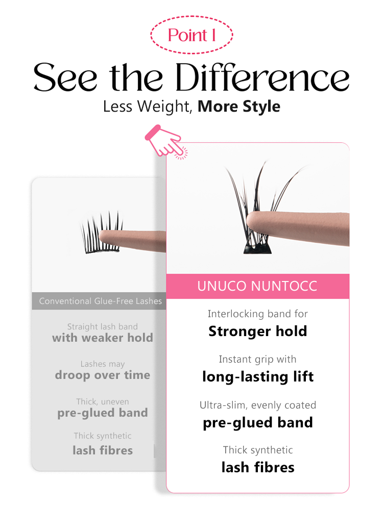 UNUCO No-glue eyelashes nuntocc Slim-fit