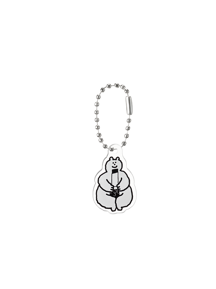 rom&nd Acrylic Keyring #Inap Bear