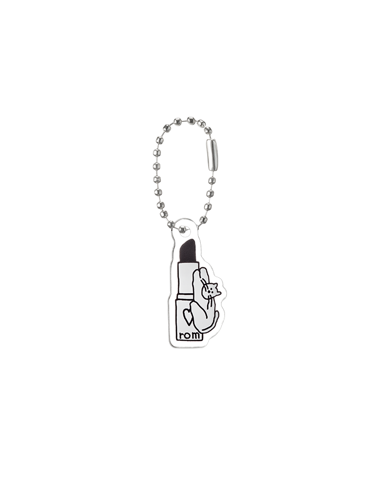 rom&nd Acrylic Keyring #Inap Lipstick